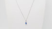 Collier Collier en or blanc, tanzanite et diamants 58 Facettes 32628
