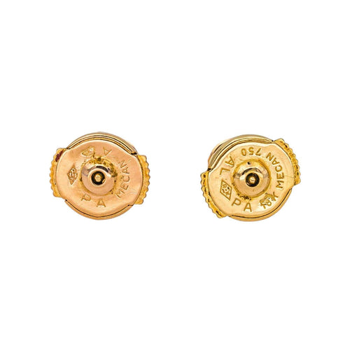 Boucles d'oreilles Boucles d'oreilles Puces Or jaune Diamant 58 Facettes 4745025CN