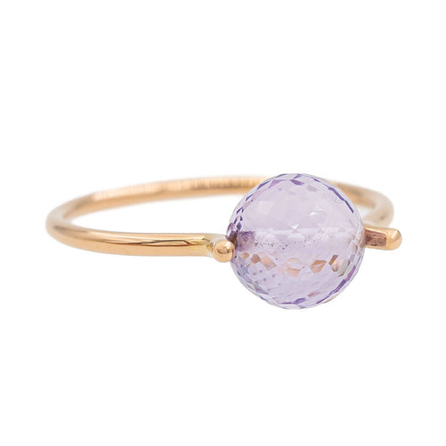 Bague 59 Bague Or rose Améthyste 58 Facettes 2883067CN