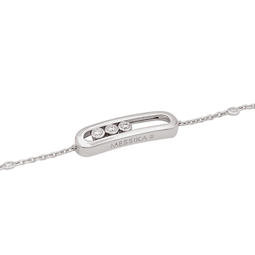 Bracelet Bracelet Messika, "Baby Move", or blanc, diamants. 58 Facettes 34430