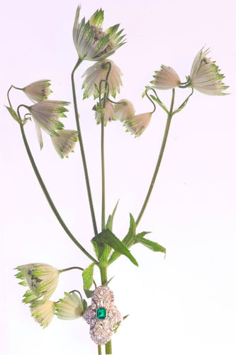 Bague 54 Glamour nuptiale : un aperçu de l'Art déco des années 1920 58 Facettes 22151-0121