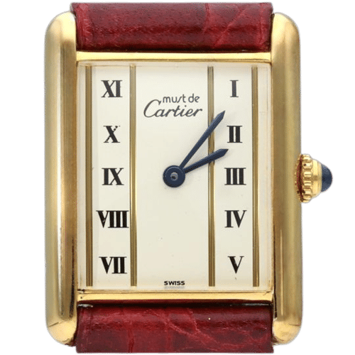 Montre Cartier Montre Must De Cartier Vermeil 58 Facettes MT43334