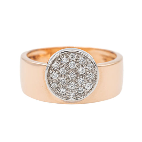 Bague 53 Bague Or rose, Or blanc Diamant 58 Facettes 3313105CN