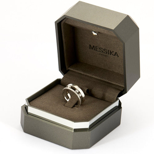 Bague 50.5 MESSIKA - Move Romane - Bague en Or blanc et diamants 58 Facettes 250324