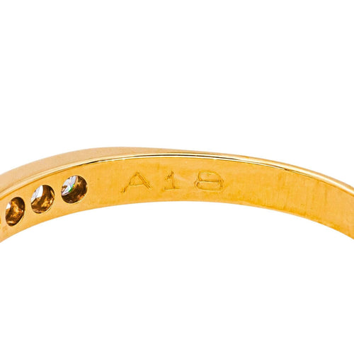 52 Bague Demi alliance Or jaune Diamant 58 Facettes 4137848CN