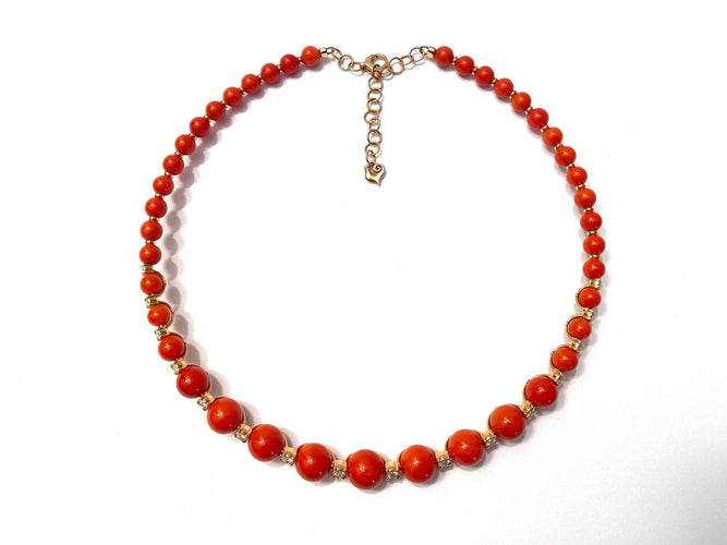 Collier Chantecler - Collier Cherie en corail 58 Facettes