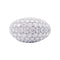 Bague 56 Bague dôme, or blanc, diamants. 58 Facettes 32892