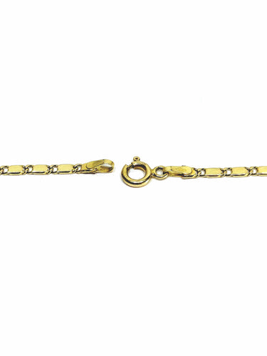 Collier Chaine En Or Jaune (maille rectangle) 58 Facettes