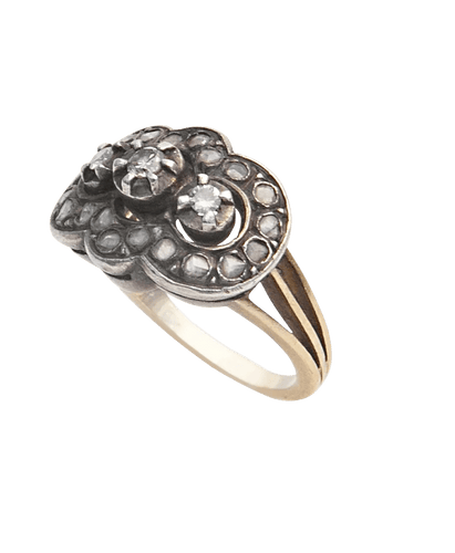 Alliance Or 18K jaune et blanc Diamant