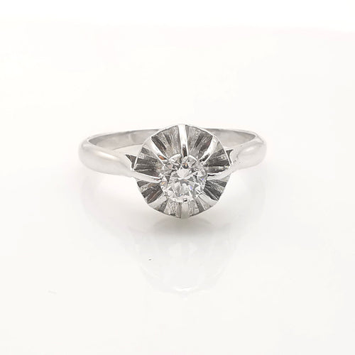 Bague 52 bague solitaire or et diamant 58 Facettes