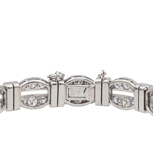 Bracelet Bracelet Or blanc, Platine Diamant, Saphir 58 Facettes 3880394RV