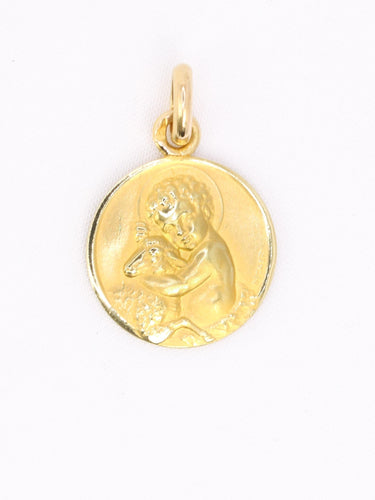 Pendentif BECKER Médaille de baptême Enfant Jésus Agneau 58 Facettes 1174.3