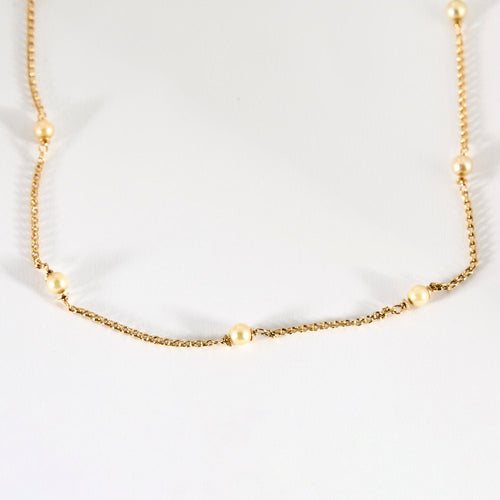 Collier Collier Sautoir or jaune perles de cultures 58 Facettes LP1039/6