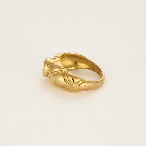 Bague 50 Bague jonc or jaune et diamant 58 Facettes CHA5758