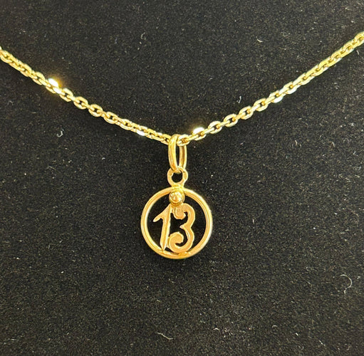 Pendentif Pendentif or jaune 58 Facettes LP252/3