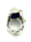Bague 55 GILBERT ALBERT. Bague scuplture en argent et or 18K 58 Facettes