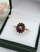 Bague 52 Bague Marguerite grenats or jaune 58 Facettes 561