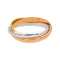 Bague 54 Cartier Bague Trinity Or rose, Or jaune, Or blanc 58 Facettes 4836932CN