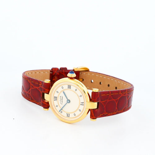 Cartier Must Vendôme - Gold circle dial - SM 58 Facettes