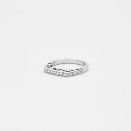 Bague Bague demi-éternité diamants 58 Facettes 1478