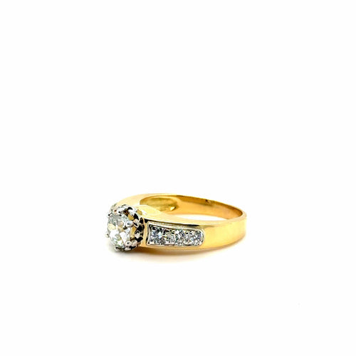 Bague Bague vintage Or jaune et Diamants 58 Facettes 1.0000371/1