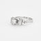 Bague 53 Bague en or gris diamants 58 Facettes ALGU30
