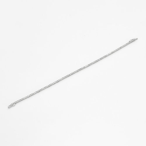 Bracelet Bracelet Tennis ligne diamants or gris 58 Facettes GU29