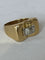 Bague 56.5 Bague Tank Or Jaune Diamants 58 Facettes LOT 6288