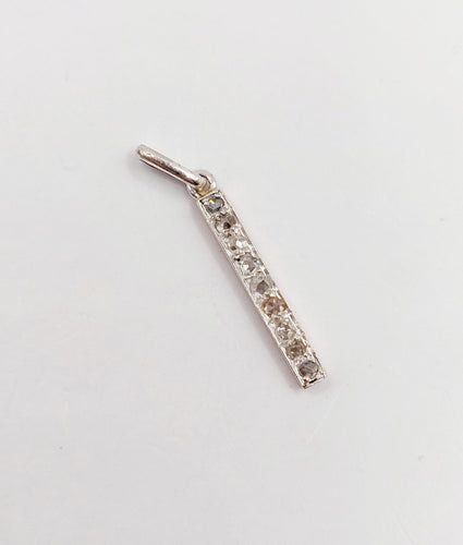 Pendentif Pendentif or rose et argent, diamants taille rose (circa 1890) 58 Facettes A06093