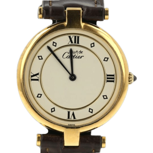 Montre Cartier Montre Must De Cartier Vermeil 58 Facettes MT43321