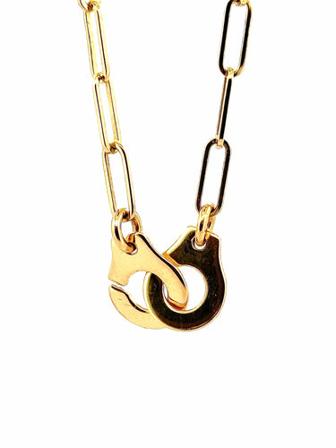 Collier Dinh Van - Collier menottes R10 en or jaune 18 carat 58 Facettes