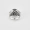 Bague 52 Bague en or blanc, diamants blancs et noirs 58 Facettes GU180