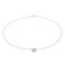 Collier Garel Collier Solitaire  Or blanc Diamant 58 Facettes 3876019CN