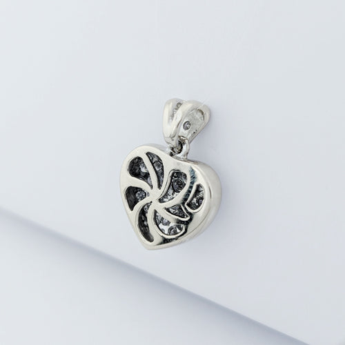 Pendentif Pendentif Coeurs en or blanc et diamants 58 Facettes 33375