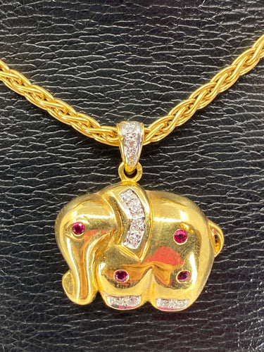 Collier Collier Eléphant 58 Facettes AB120