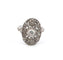 Bague 54 Bague en platine avec diamants 58 Facettes