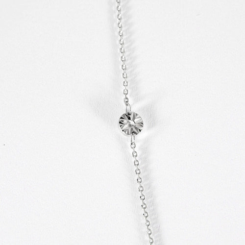 Collier COLLIER LA BRUNE ET LA BLONDE SAUTOIR 5 DIAMANTS 58 Facettes M8927