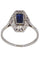 Bague 53 Bague art-déco saphir et diamant 58 Facettes 085851