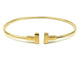 Bracelet TIFFANY & Co. Collection "T", bracelet or jaune 18K 58 Facettes