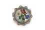 Broche Broche en or avec quartz et motif de fleurs sauvages 58 Facettes 9358V