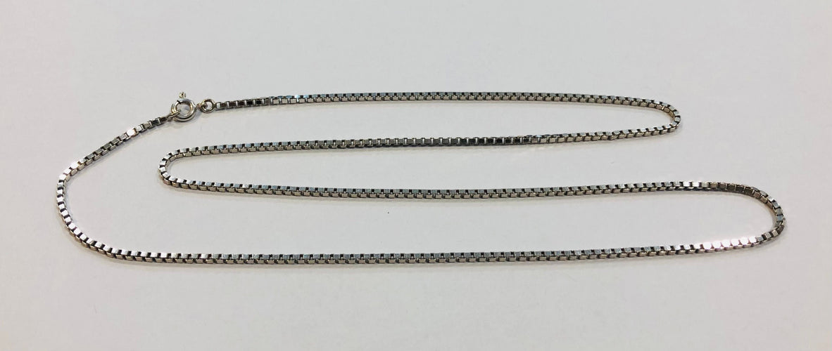 Collier Chaine venitienne or blanc 58 Facettes