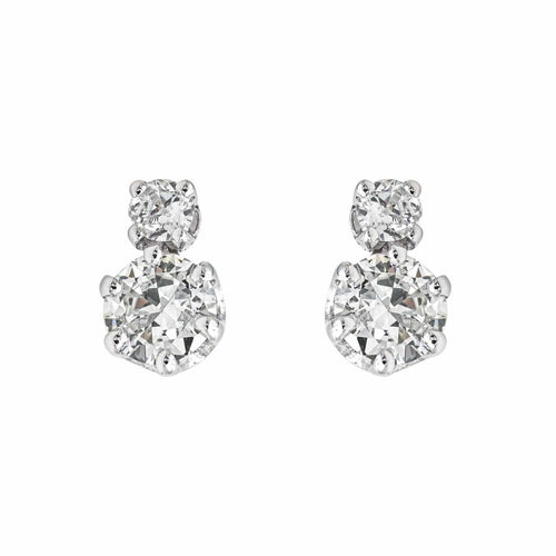 Boucles d'oreilles Boucles d'oreilles  Puces Or blanc Diamant 58 Facettes 4155737CN