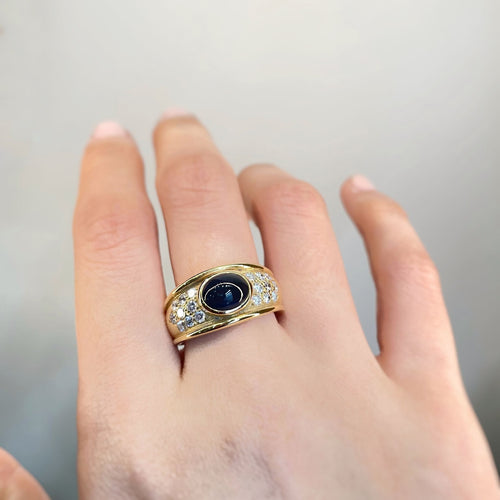 Bague Bague - Or, Saphir Et Diamants 58 Facettes 200052R