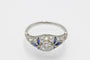Art Déco ring with diamonds, 1920s 58 Facettes 11324