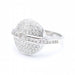 Bague 56 Bague en or blanc avec diamants 58 Facettes N102900