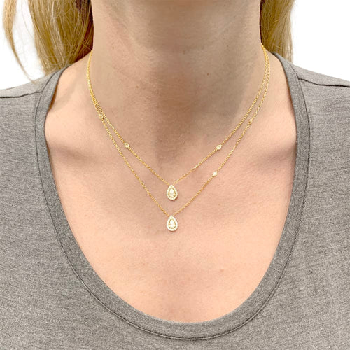 Collier Collier Edouard NAHUM, or jaune et diamants. 58 Facettes 35016
