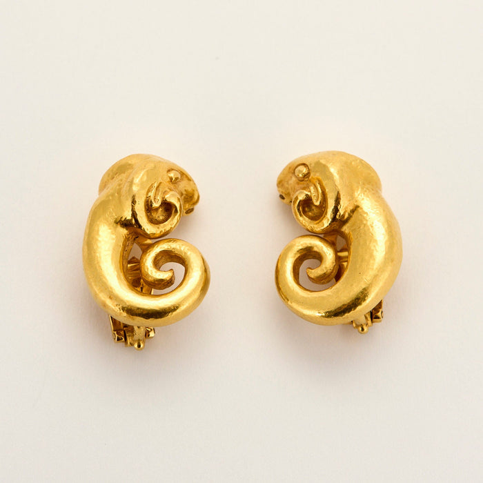 ZOLOTAS - Yellow gold ram ear clip