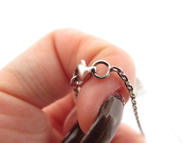 Collier collier pendentif fleur camelia or blanc 18k 119 diamants 1.63ct 9.3gr 58 Facettes 270129