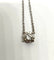 Collier Collier solitaire diamant naturel 1 carat en or blanc 750/1000 58 Facettes