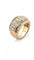 Bague 54 Bague en or jaune 18 carats diamants princesse et baguette 58 Facettes